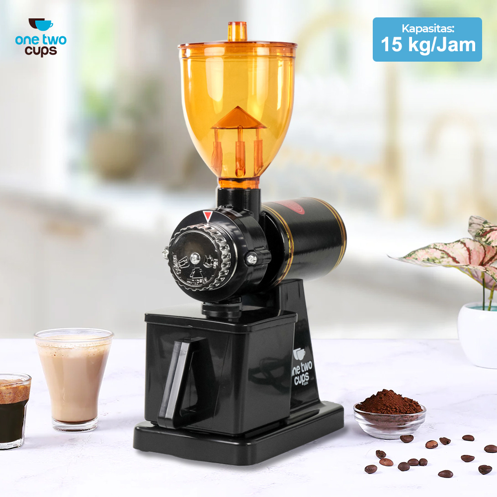 One Two Cups Alat Penggiling Kopi Elektrik Coffee Grinder Adjustable - 600N