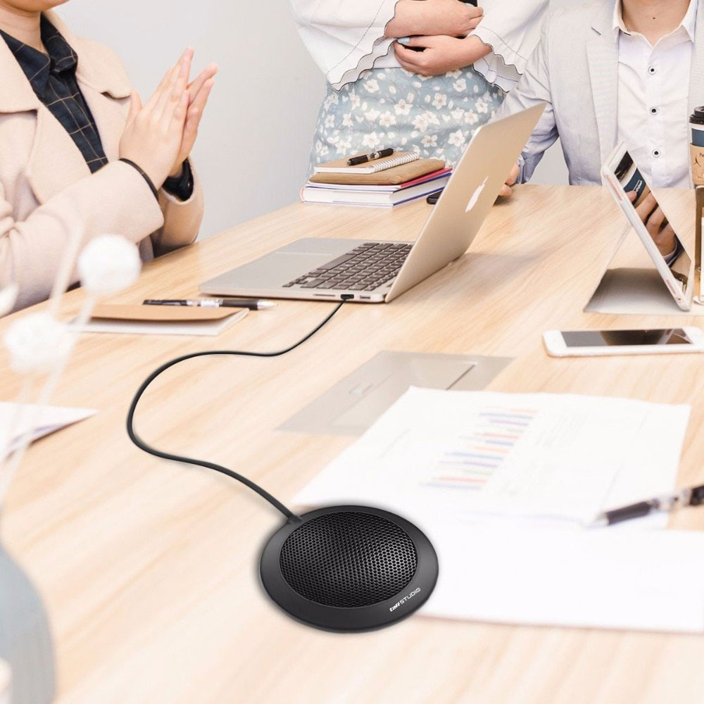 TaffSTUDIO 360 Degree Microphone Table Conference Zoom Meeting Studio - iTalk-02