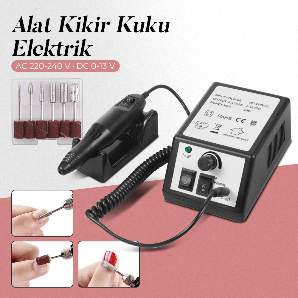 Sina Set Alat Kikir Kuku Elektrik Nail Machine Manicure Pedicure - 2000