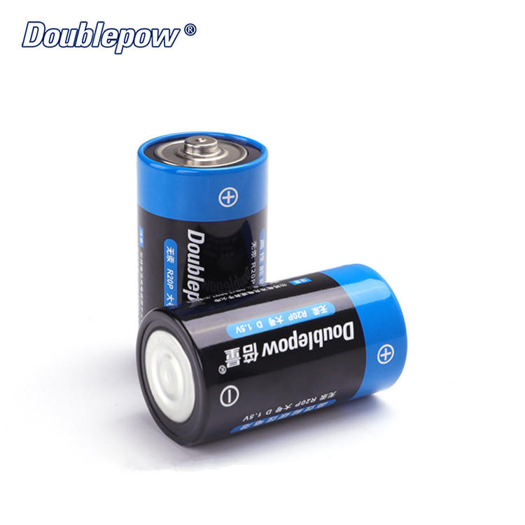 Doublepow Baterai Tipe D 1.5V Zinc Carbon Battery 1 PCS - R20P