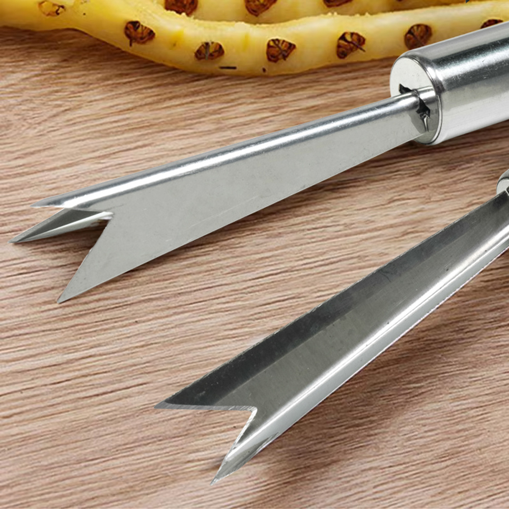 KNIFEZER Pisau Pengupas Nanas Pineapple Peeler Stainless Steel - WYV736