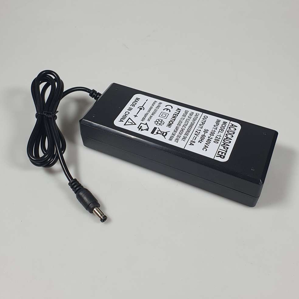 VBS Adaptor Power Supply Converter AC to DC 12V 8A LED Strip Monitor - 1280