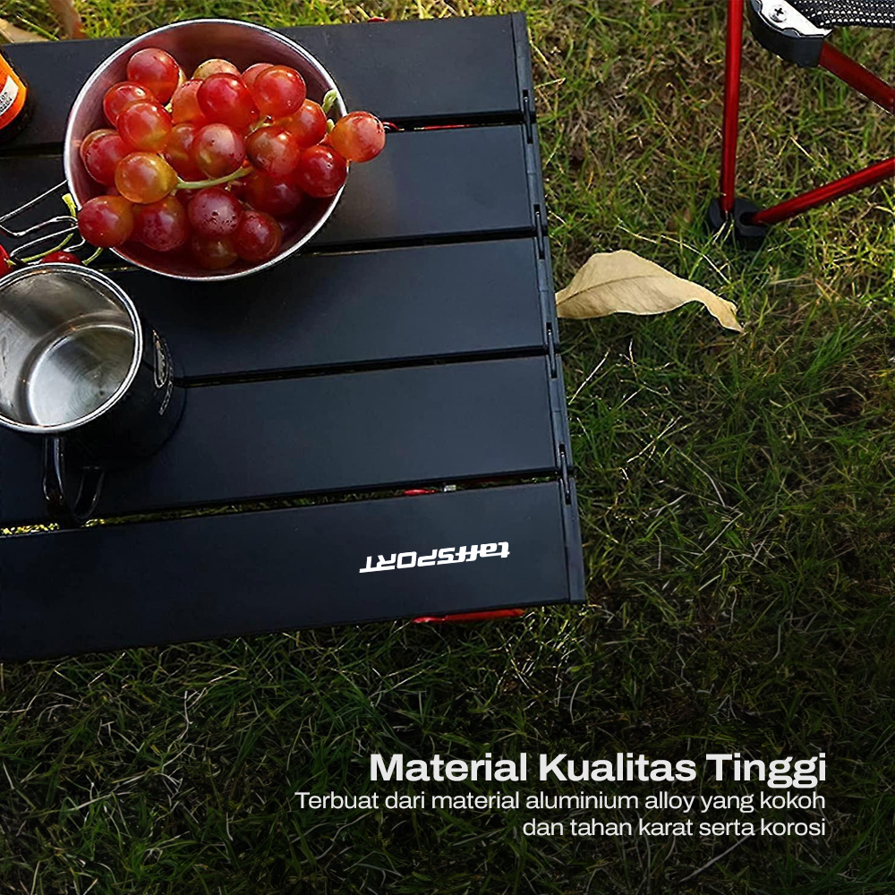 TaffSPORT Meja Lipat Piknik Foldable Aluminium 41x28.5x13cm - 8826