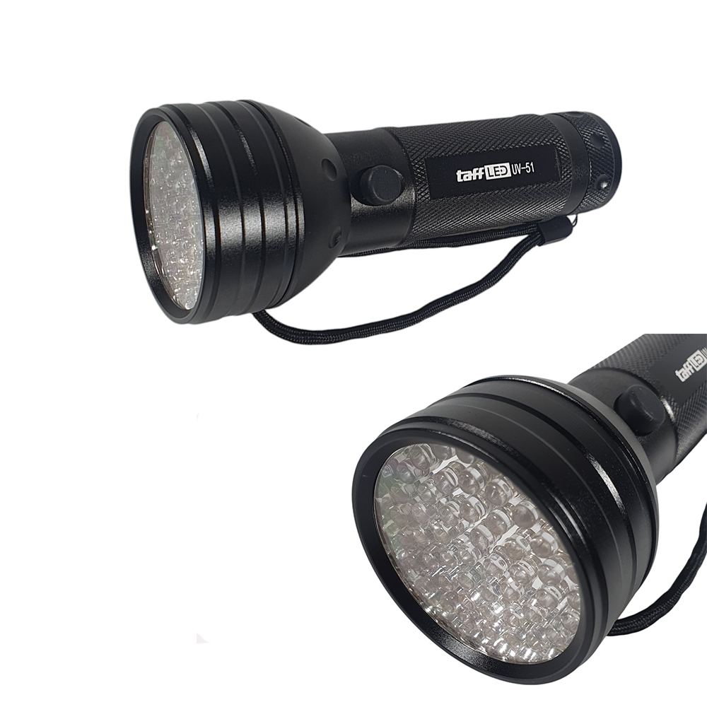 TaffLED Senter Ultraviolet UV Flashlight Waterproof 400nm 51 LED - UV-51