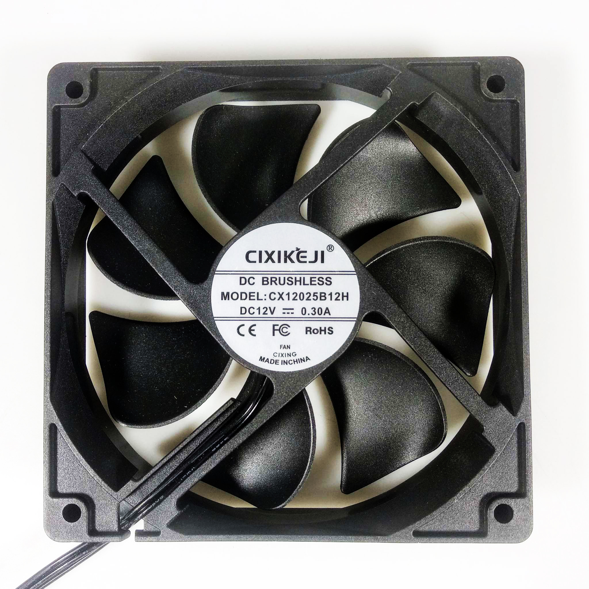CIXIKEJI Cooling Fan Chassis Cabinet 2700RPM 100-240V EU with Knob - CV12025B12H