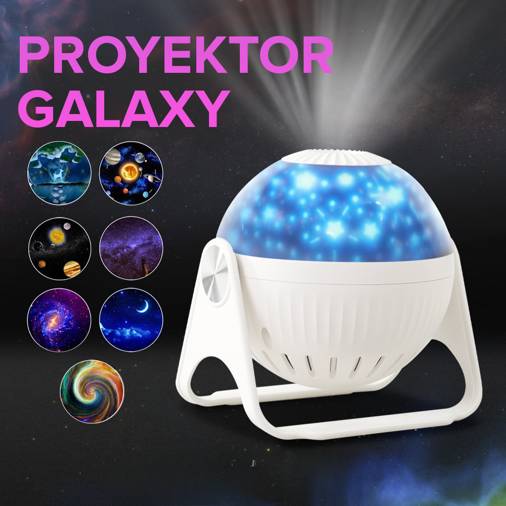 SUNCUPD Lampu Tidur Proyektor Galaxy HD Focus 7 Pattern - DT01-1
