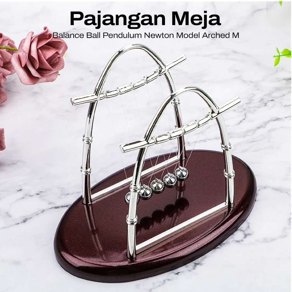 Pajangan Meja Balance Ball Pendulum Newton Model Arched - ZY02