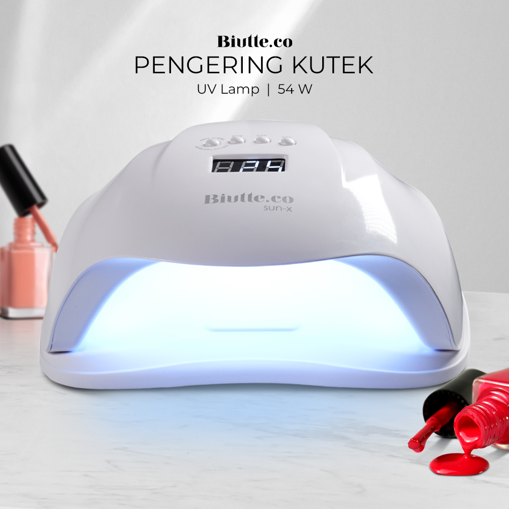 Biutte.co Pengering Kutek Kuku UV LED Nail Dryer 54W - SUN-X