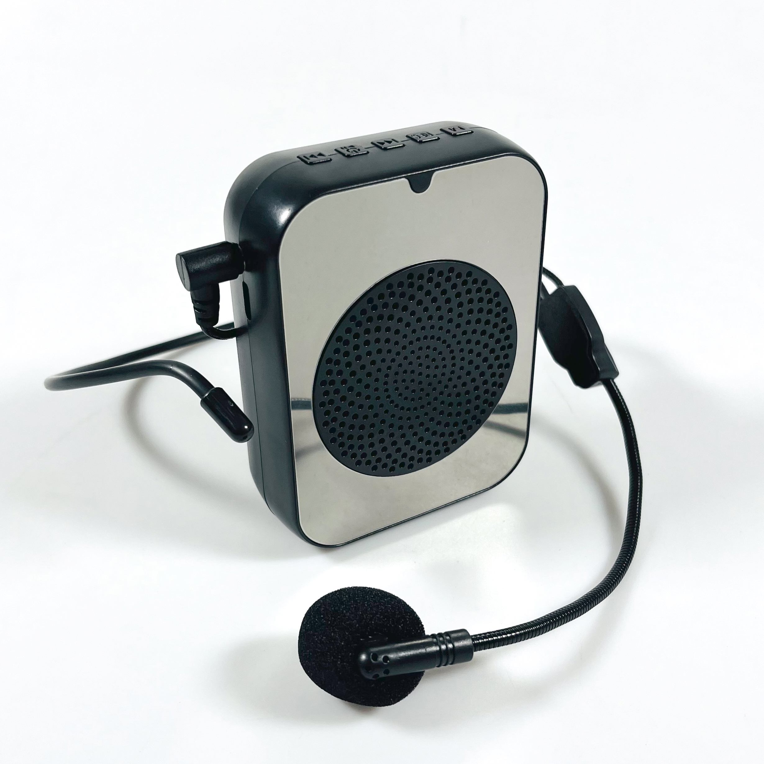 SOAIY Speaker Pinggang Microphone Bluetooth LED Amplifier Wired - H6