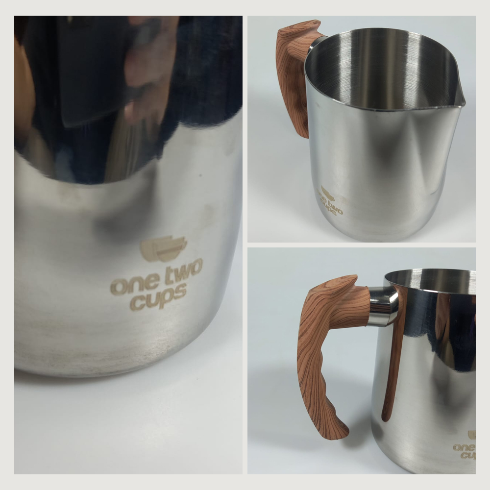 One Two Cups Gelas Susu Milk Jug Latte Art Stainless Steel 600ml - DRH600