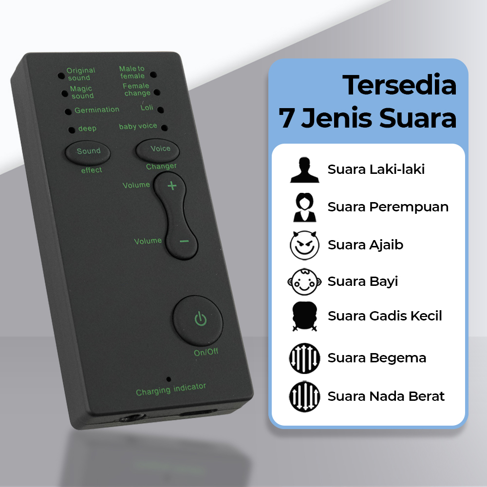 TaffSTUDIO Alat Pengubah Suara Voice Changer Mini Portable - AE19