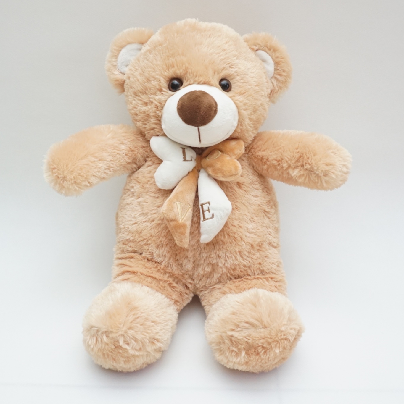 boneka teddy bear beruang pita love mocca coklat muda large