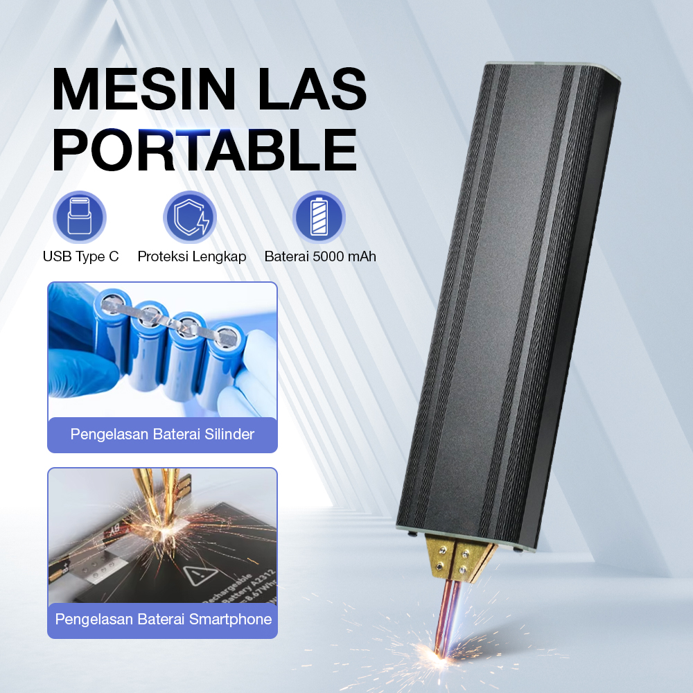 Punkis Mesin Las Genggam Portable Spot Welding Machine 5 Gear 5000mAh - Z682