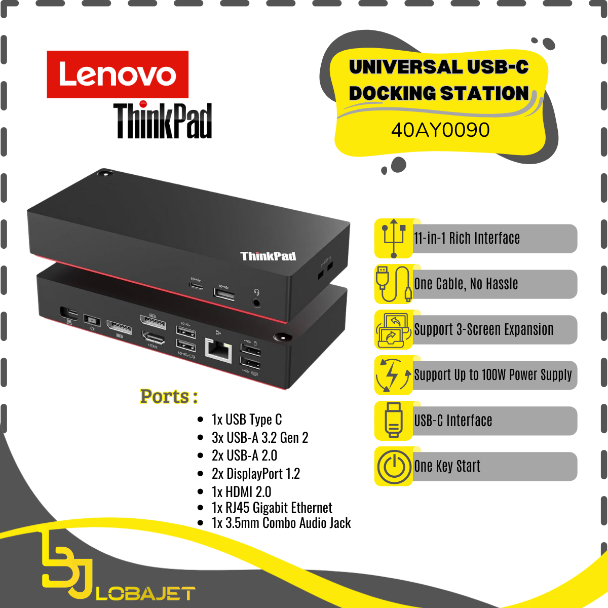 lenovo thinkpad universal usb c docking