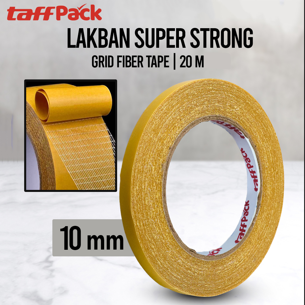 TaffPACK Lakban Super Strong Grid Fiber Tape 20M - SQ20M