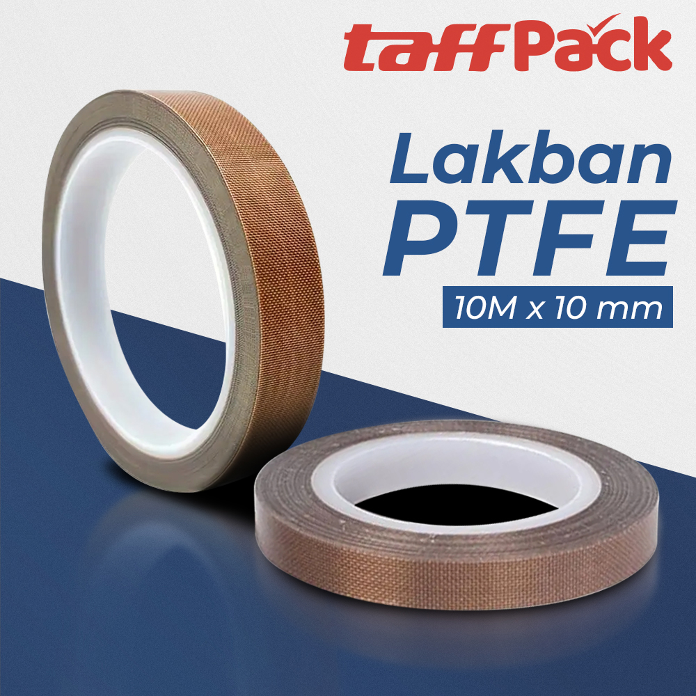 TaffPACK Tape Lakban PTFE Heat High Temperature Adhesive 10M - TF10M