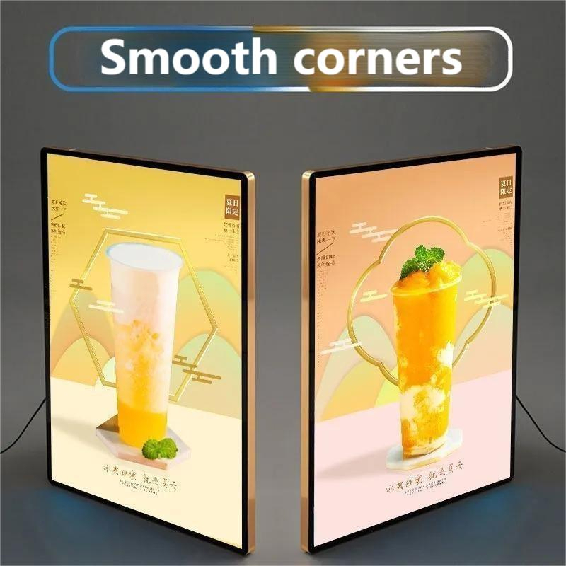 EYOU Light Box Display Frame Poster LED Magnetic Acrylic EU Plug - YY-M-02