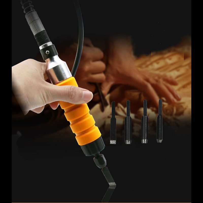 VamsLuna Alat Ukir Kayu Electric Chisel Wood Carving Tool Set - RI0240