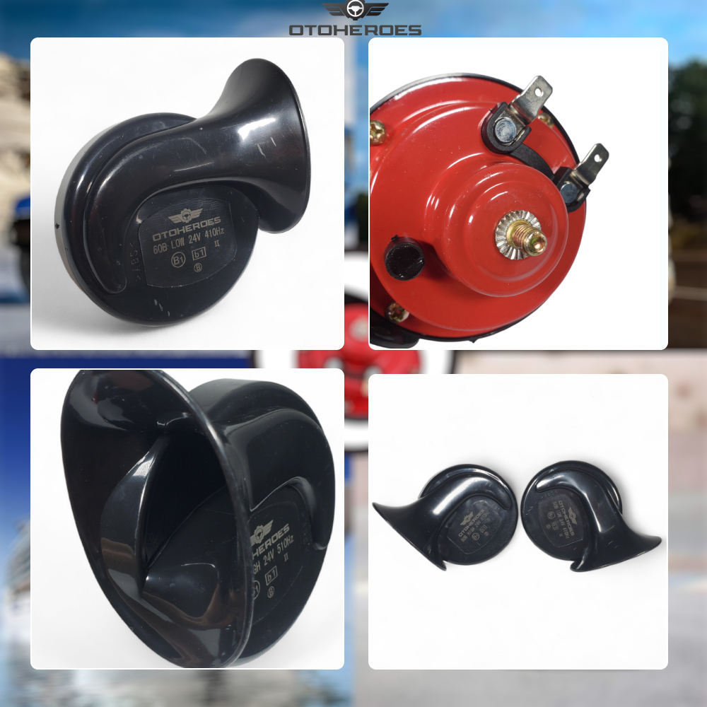 OTOHEROES Klakson Mobil Snail Shaped Loud Car Horn 24V 2 PCS - 60B