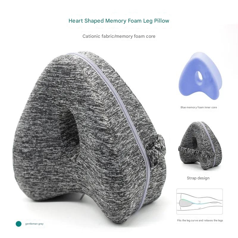 WANGYIRUO Bantal Orthopedic Kaki Memory Foam Pillow Heart Shaped - WY77