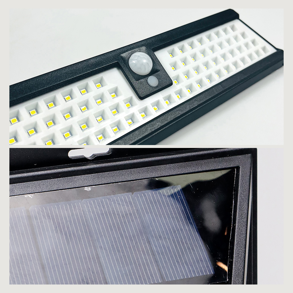 Lampu Dinding Solar Sensor Gerak Waterproof 90 LED 2835 Cool White - LF-1630