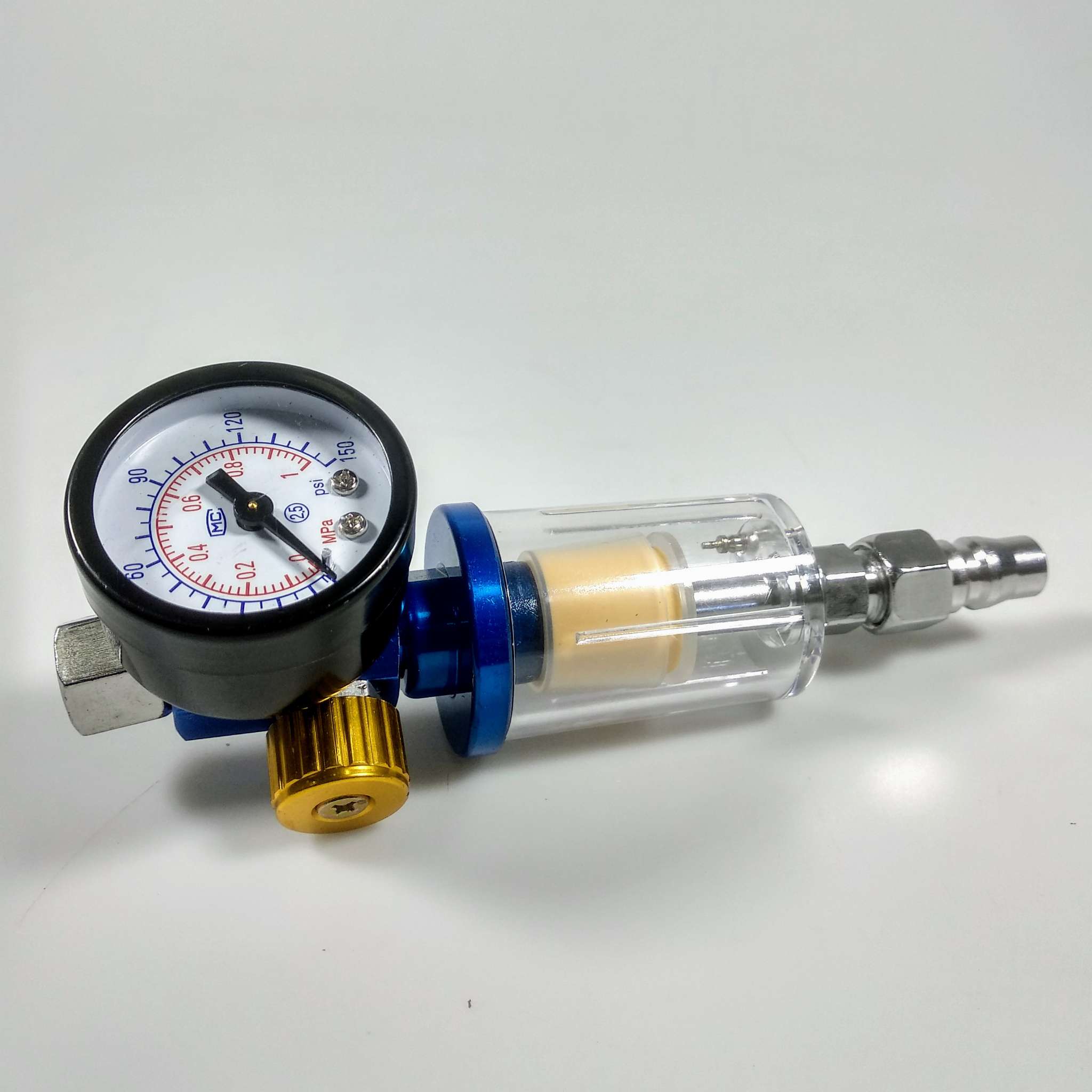 WENXING Spray Gun Air Regulator Gauge In-line Water Filter Adapter - W101