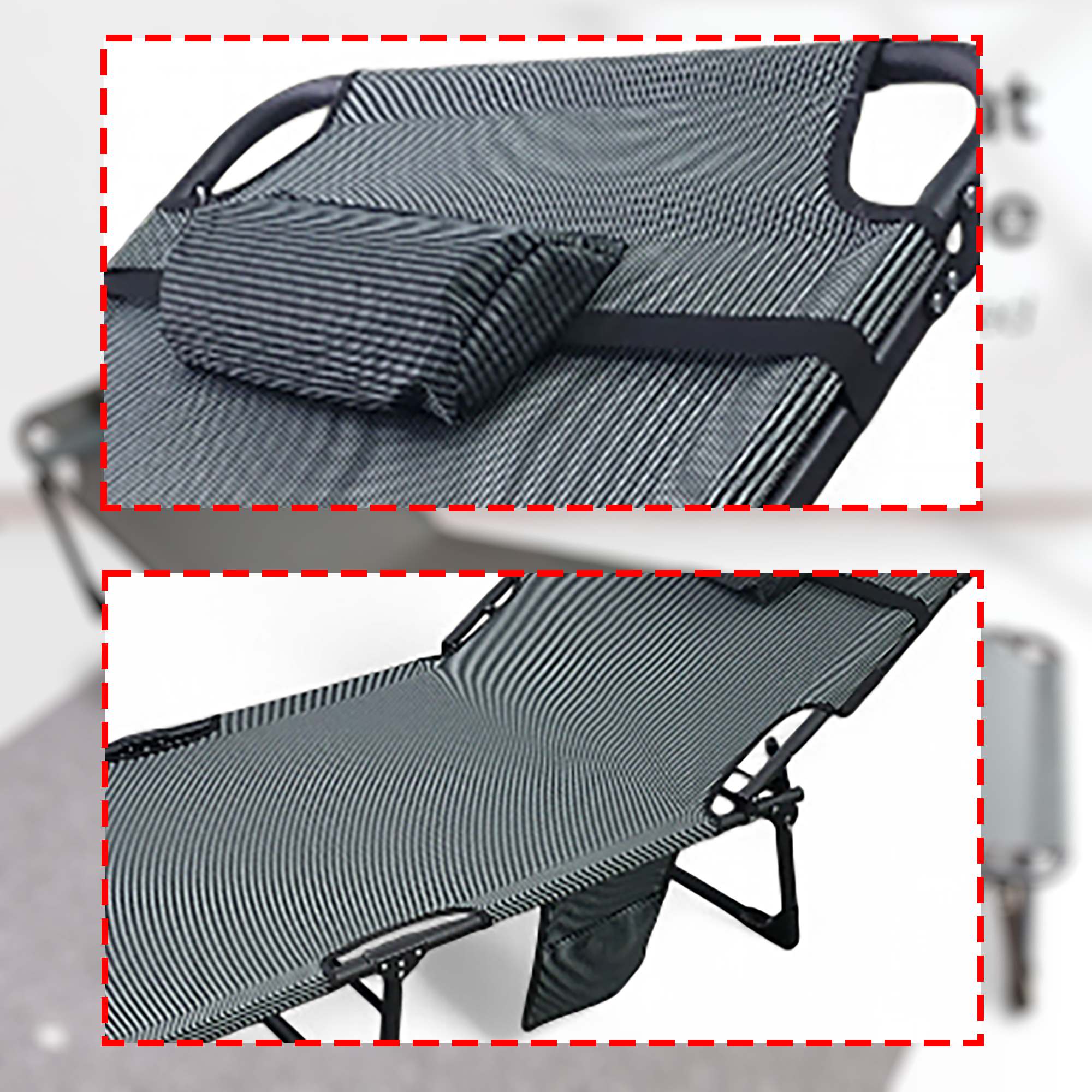 Zero Gravity Kursi Kasur Lipat Portable Folding Escort Bed - NG1