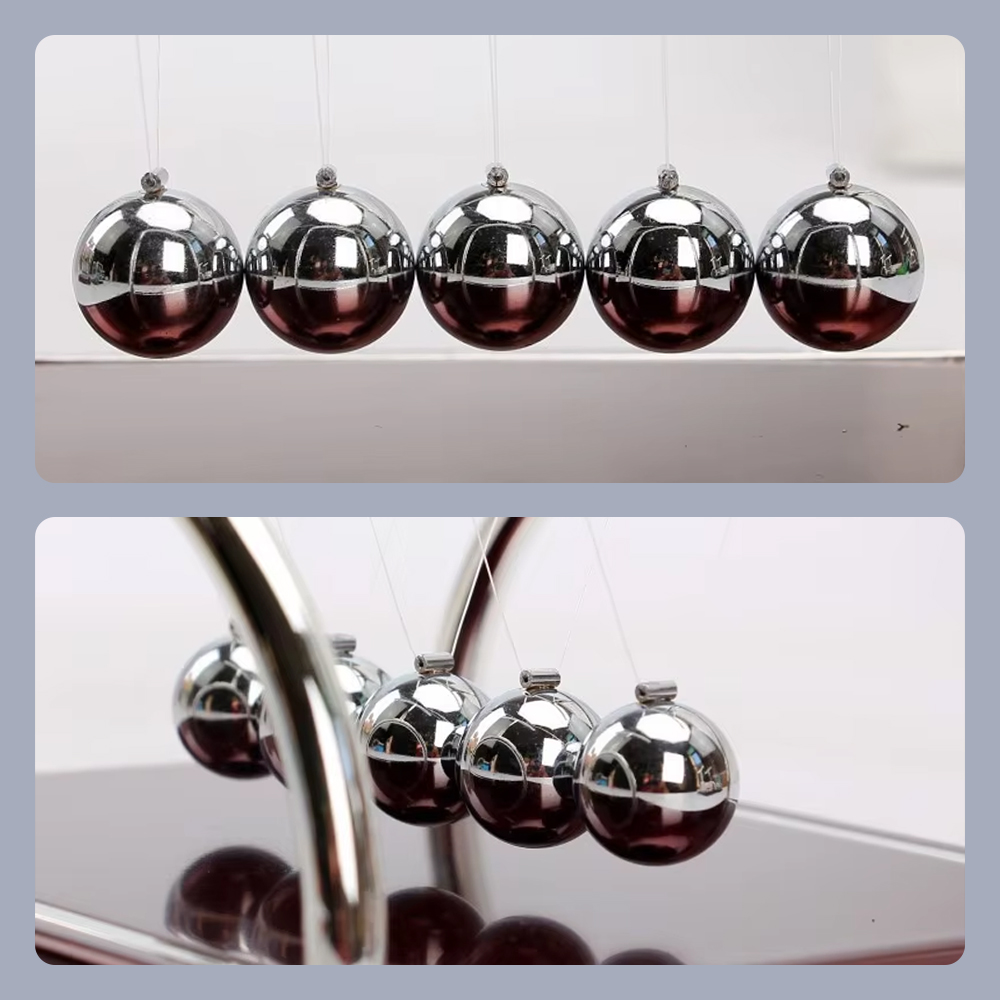 Pajangan Meja Pendulum Newton Balance Balls 5 Ball Model T - LX013