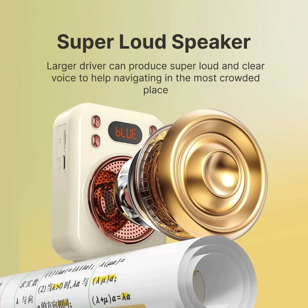 Little Bee Speaker Pinggang Microphone Bluetooth Amplifier Wireless - S22