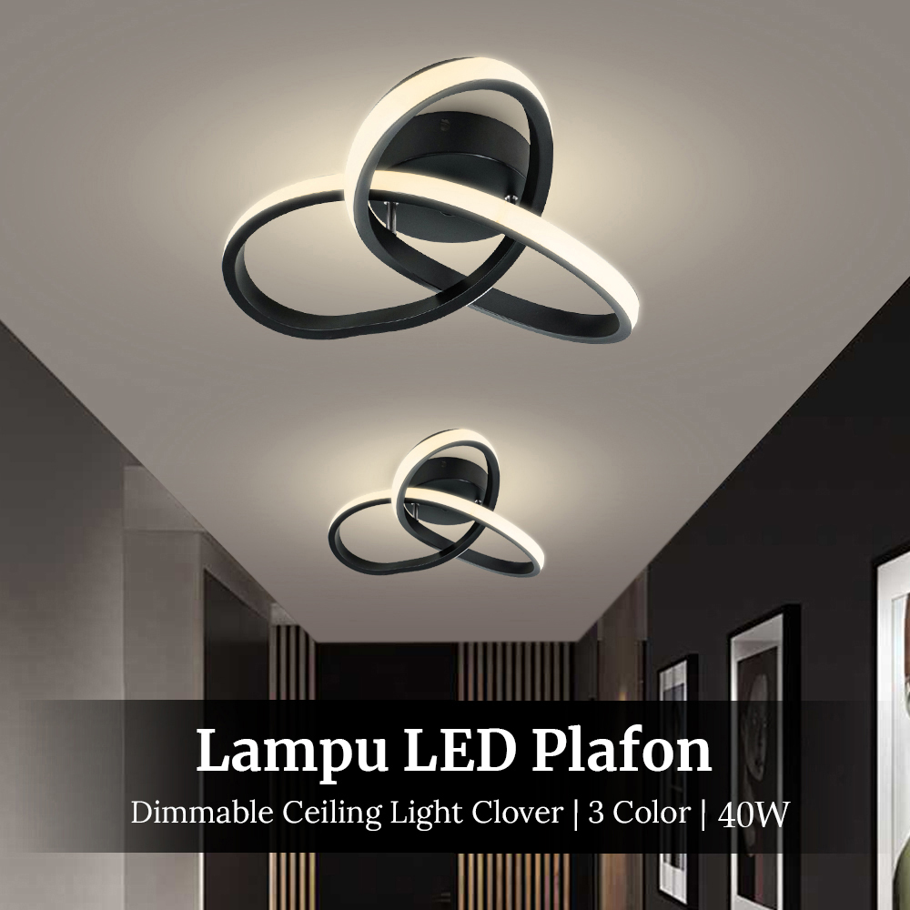 TaffLED Lampu LED Plafon Dimmable Ceiling Light Clover 3 Color 40W - P36