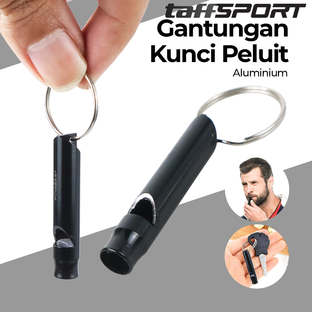 TaffSPORT Gantungan Kunci Peluit Aluminium Keychain - HW1139