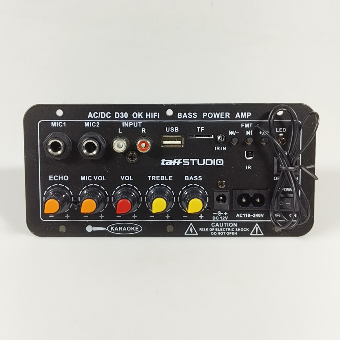 TaffSTUDIO Amplifier Board Audio Bluetooth USB Subwoofer DC 12V - D30