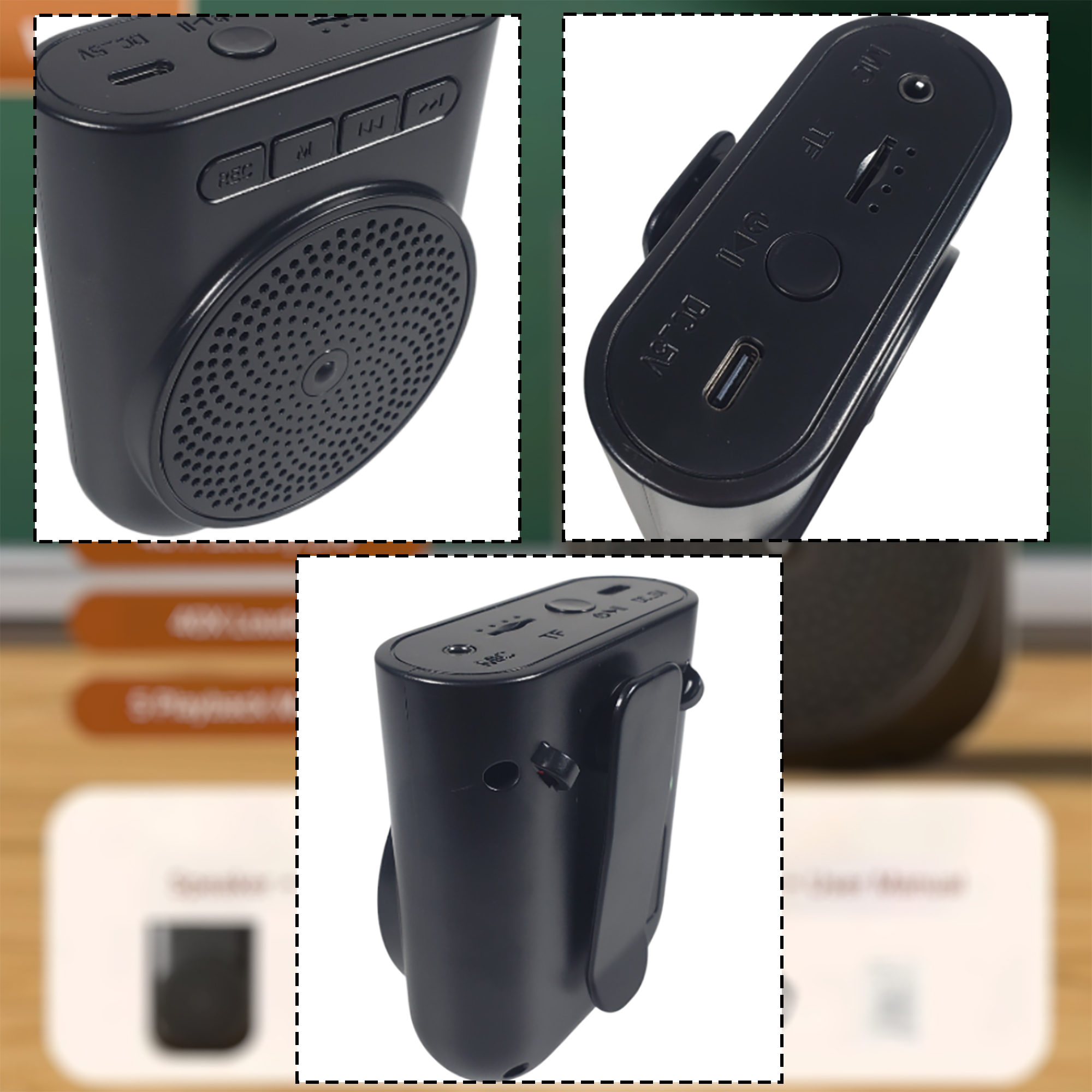 Proms Speaker Pinggang Tourguide Microphone Amplifier Bluetooth - H5