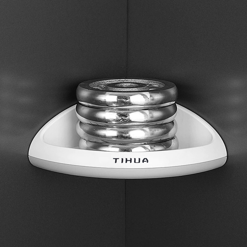 TIHUA Rak Sudut Kamar Mandi Plastik Triangular Bathroom Corner Shelf - M511