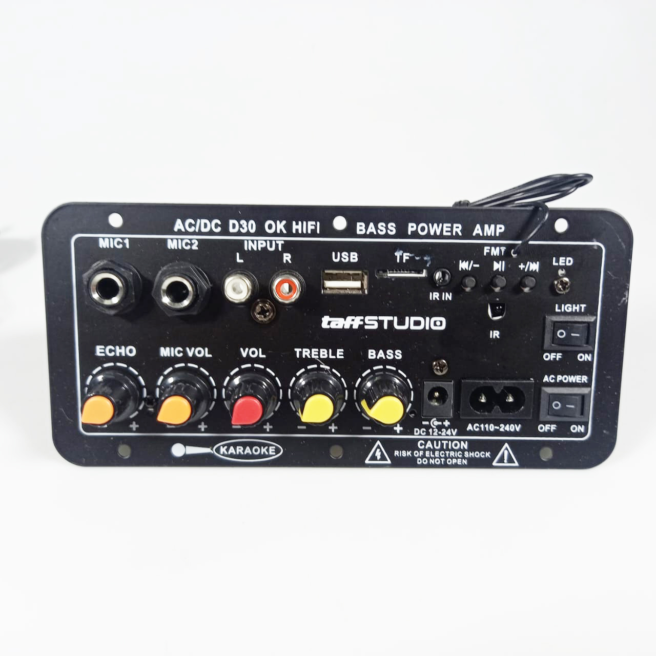 TaffSTUDIO Amplifier Board Audio Bluetooth USB Subwoofer DC 12-24V - D30
