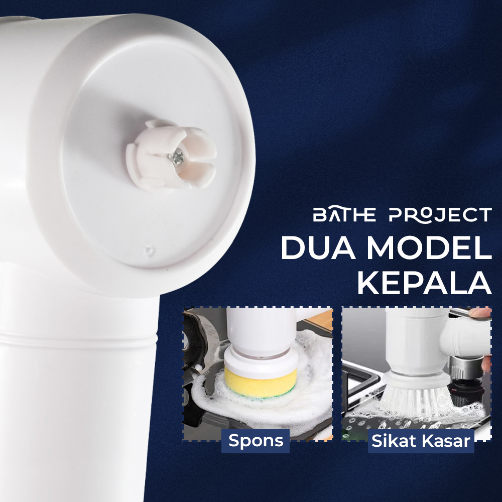 BATHE PROJECT Magic Brush 5in1 Electric Cleaning Sikat Rechargeable - WQ8110