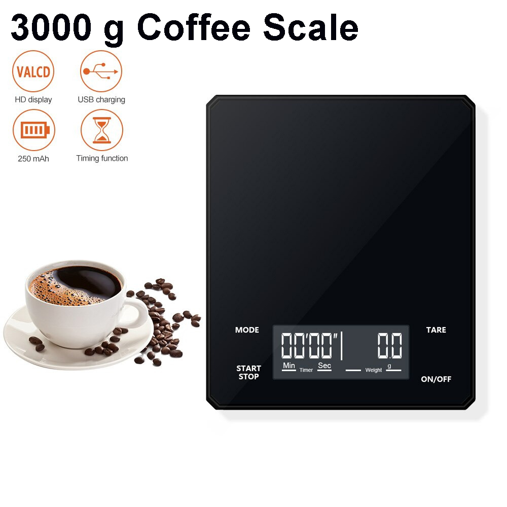 VA Timbangan Kopi Digital Timer Coffee Scale 3000g 0.1g - BK01
