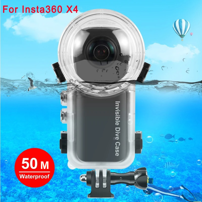 Waterproof Case Insta360 X4 Pelindung Kamera Anti Air - P50