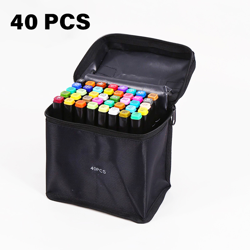 Toddi Spidol Dual Side Fine Art Brush Art Marker Set 40 Warna - CY-006