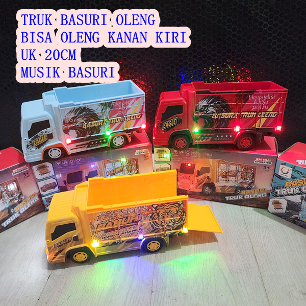 MAINAN TRUK BASURI OLENG DUMP TRUCK GOYANG TRUK PASIR