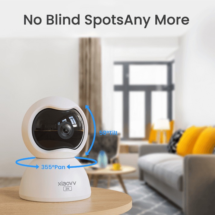 XVV Kamera CCTV PTZ 2K 3MP AI Detection Privacy Mode Two Way Audio - Q2