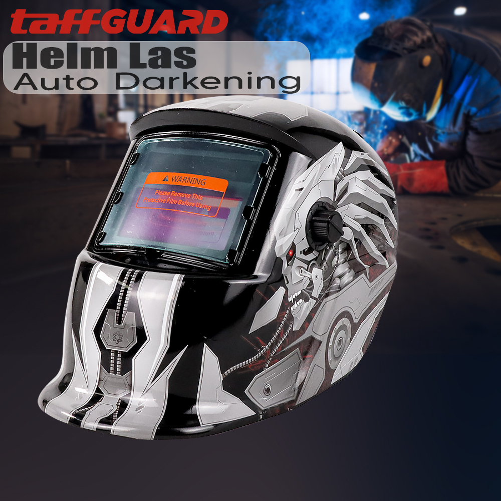 TaffGUARD Helm Las Otomatis Auto Darkening Welding Helmet Terminator - HW-013