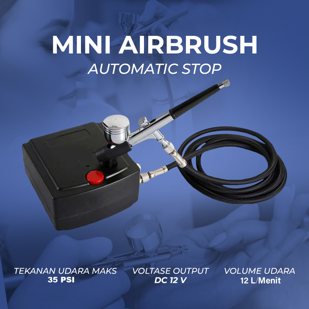 Humble Mini Airbrush Automatic Stop Double Action Spray Paint Art - T100
