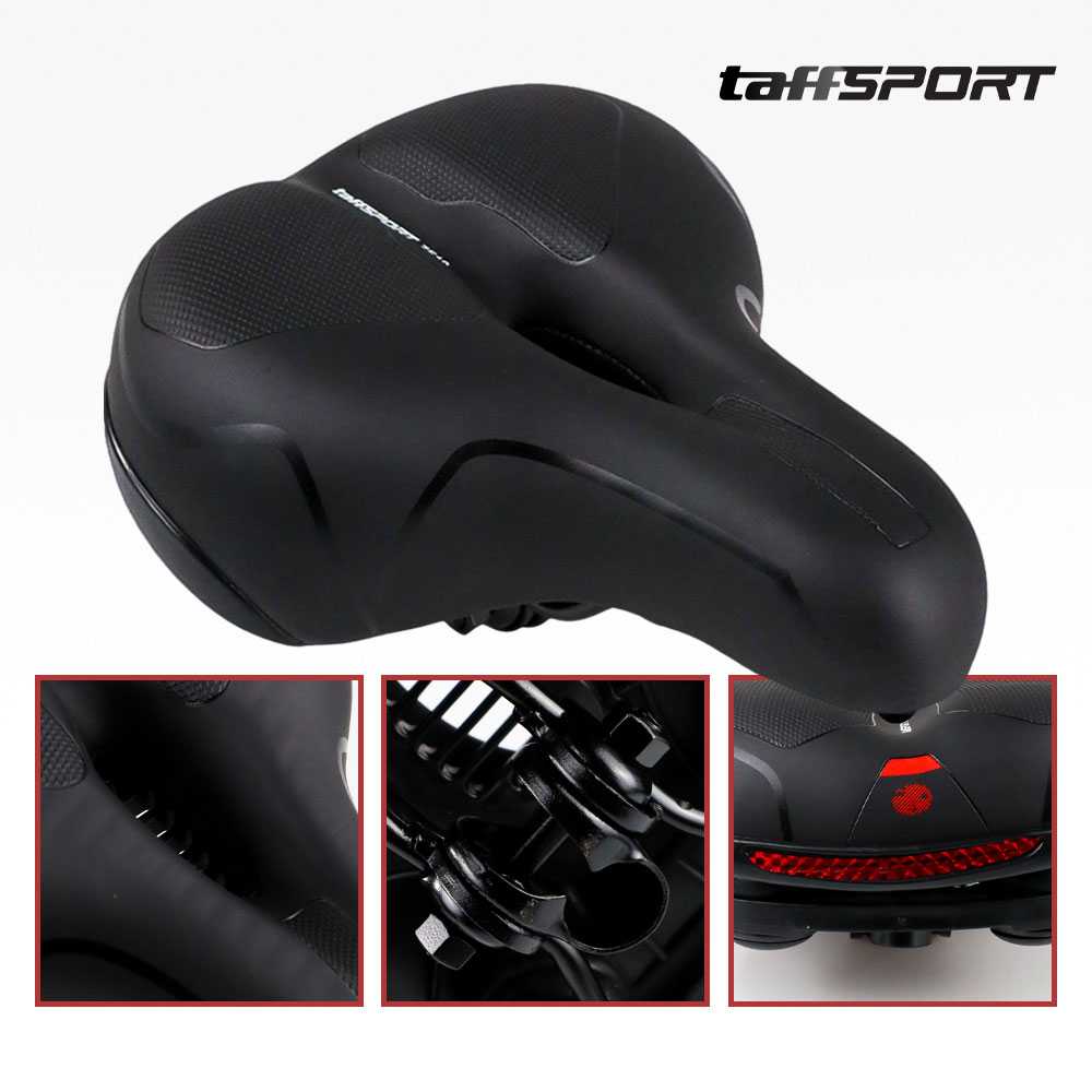 TaffSPORT Sadel Sepeda Bike Saddle Leather Model Shock Absorber Ball - ZF10 - Gambar 2