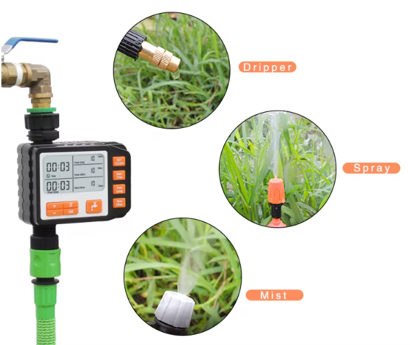 ADHER Timer Penyiram Tanaman Digital Programmable Sprinkler IP65 - AD142