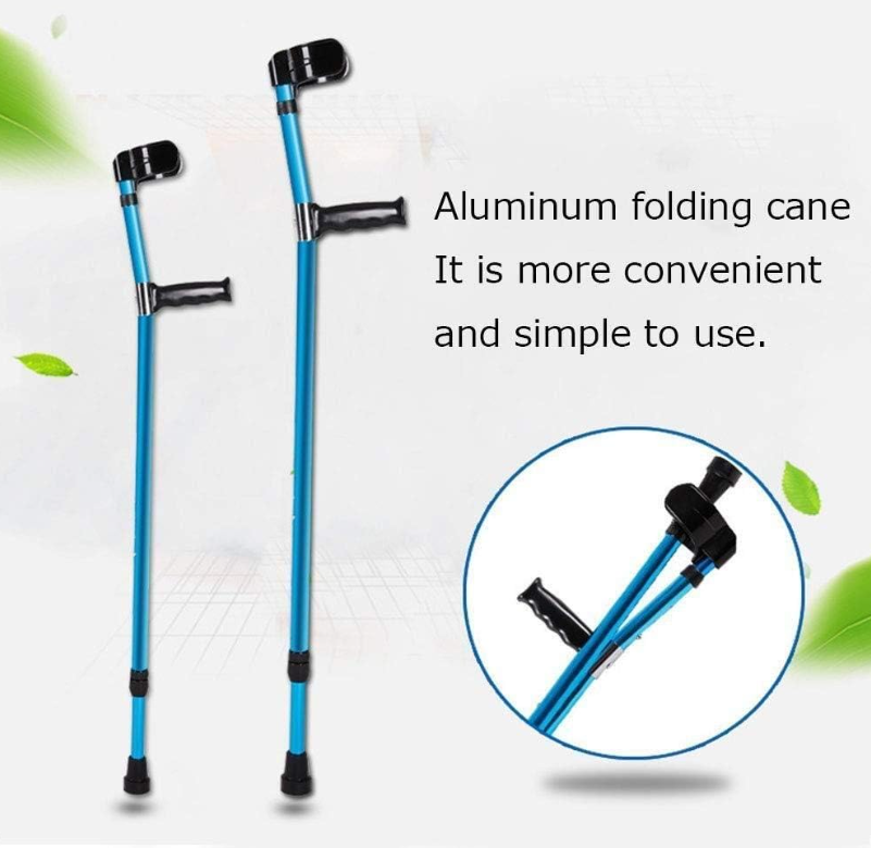 HWSY Tongkat Jalan F Lipat Walking Stick Crutch Foldable Adjustable - HW-8