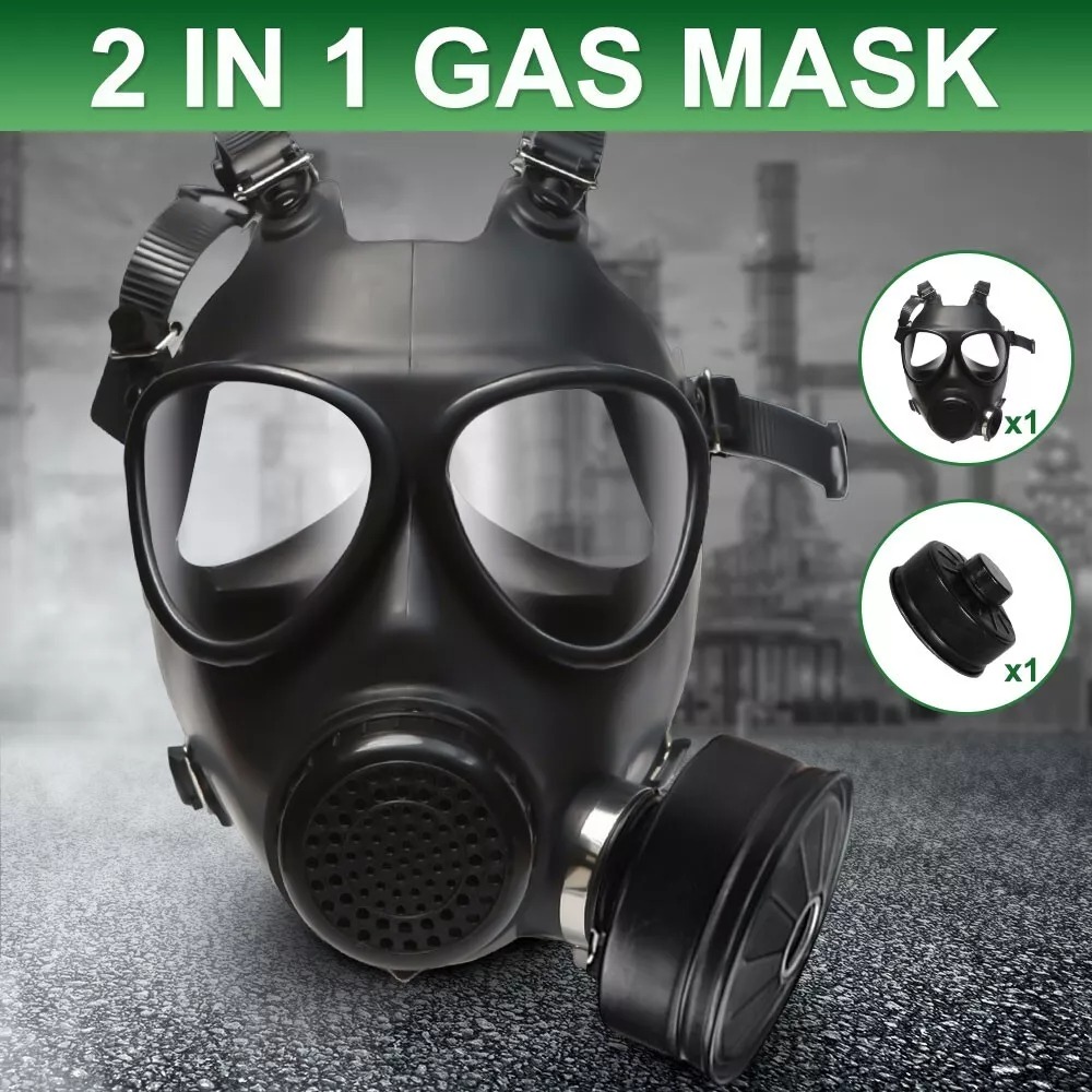 Tecto Masker Gas Respirator Full Face Pollution Protection with Filter - MF87