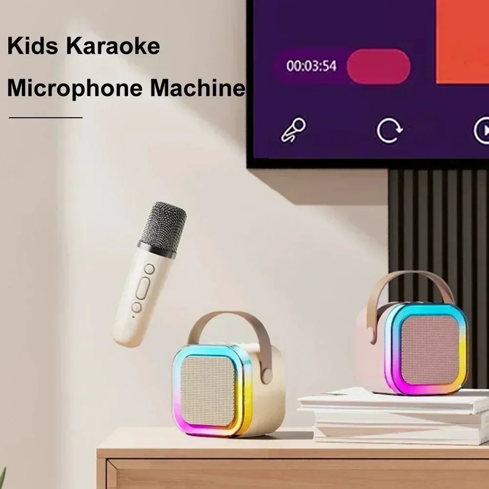 MEODY Speaker Bluetooth Portable Karaoke with 2 Wireless Microphone - K12