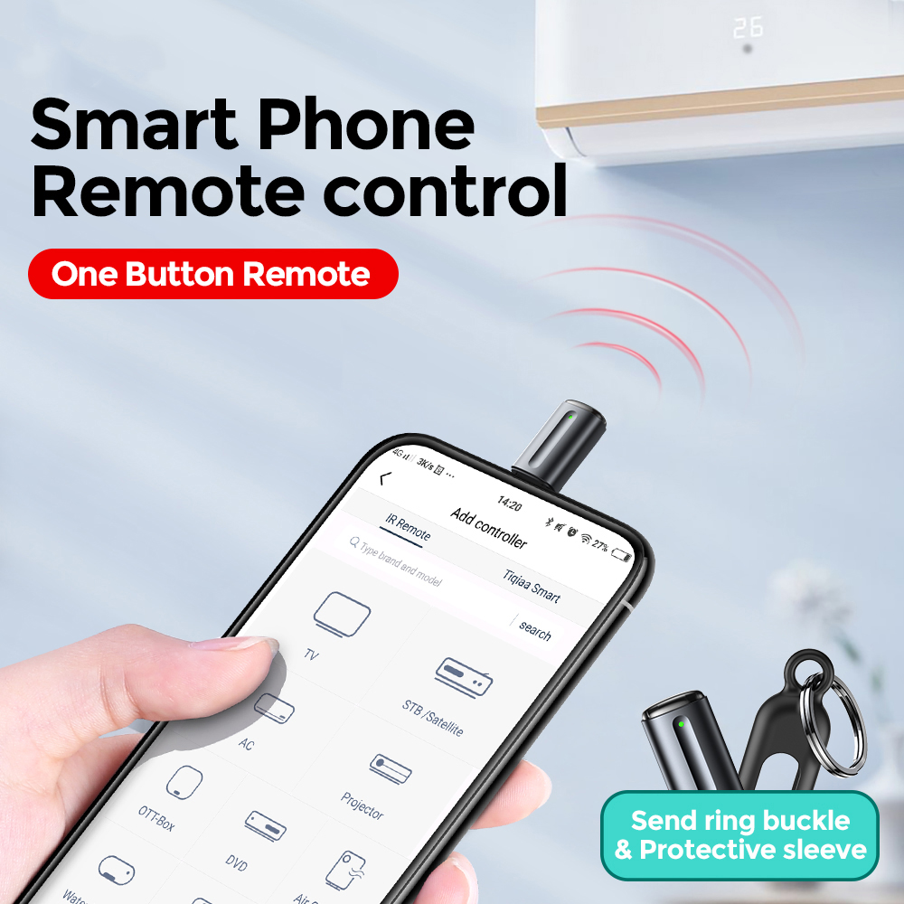 OCRUSTAR OTG Remote Control Infrared Smartphone USB Type C for TV AC - EKX5S-T