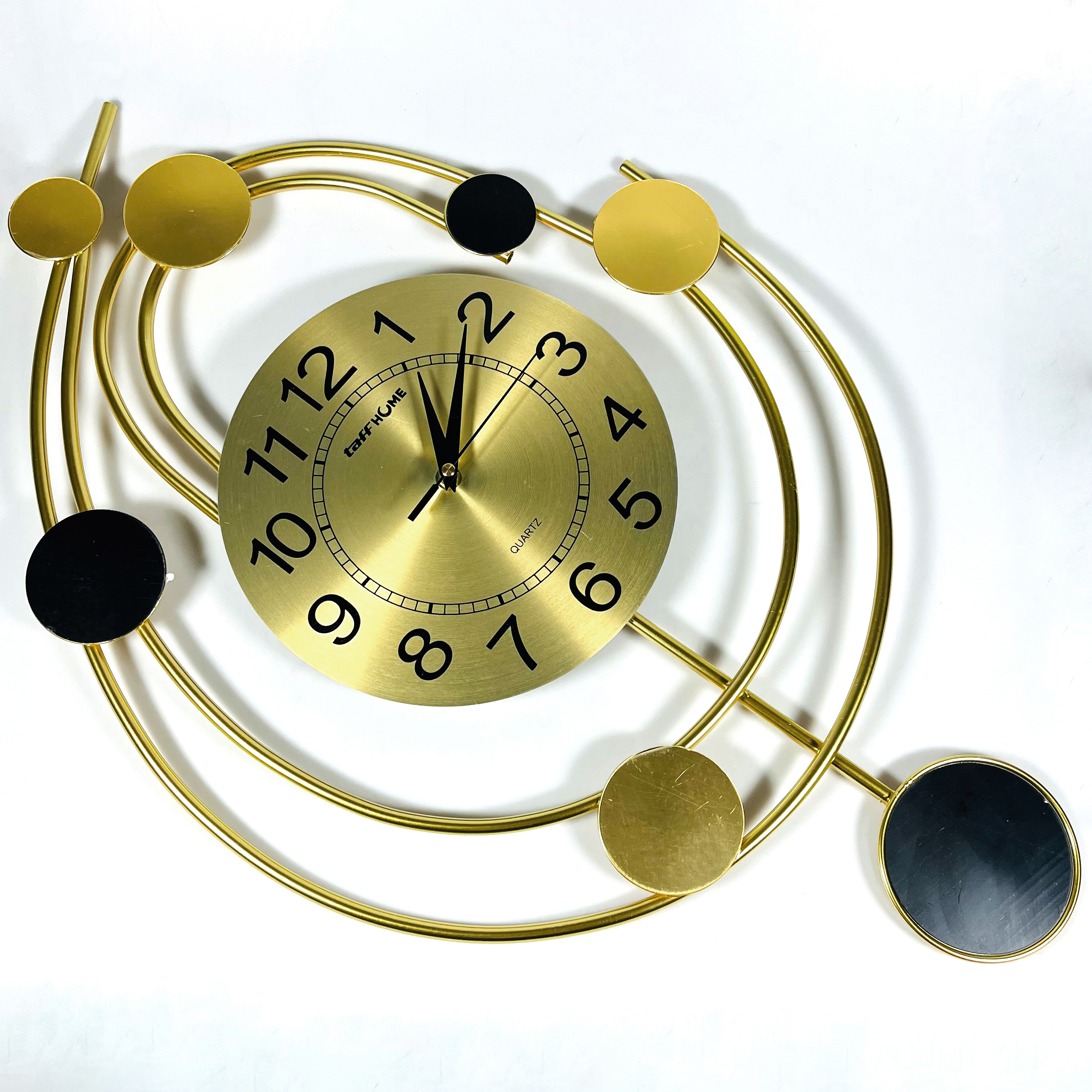 TaffHOME Jam Dinding Quartz Iron Luxury Nordic Style 66cm - SF126888
